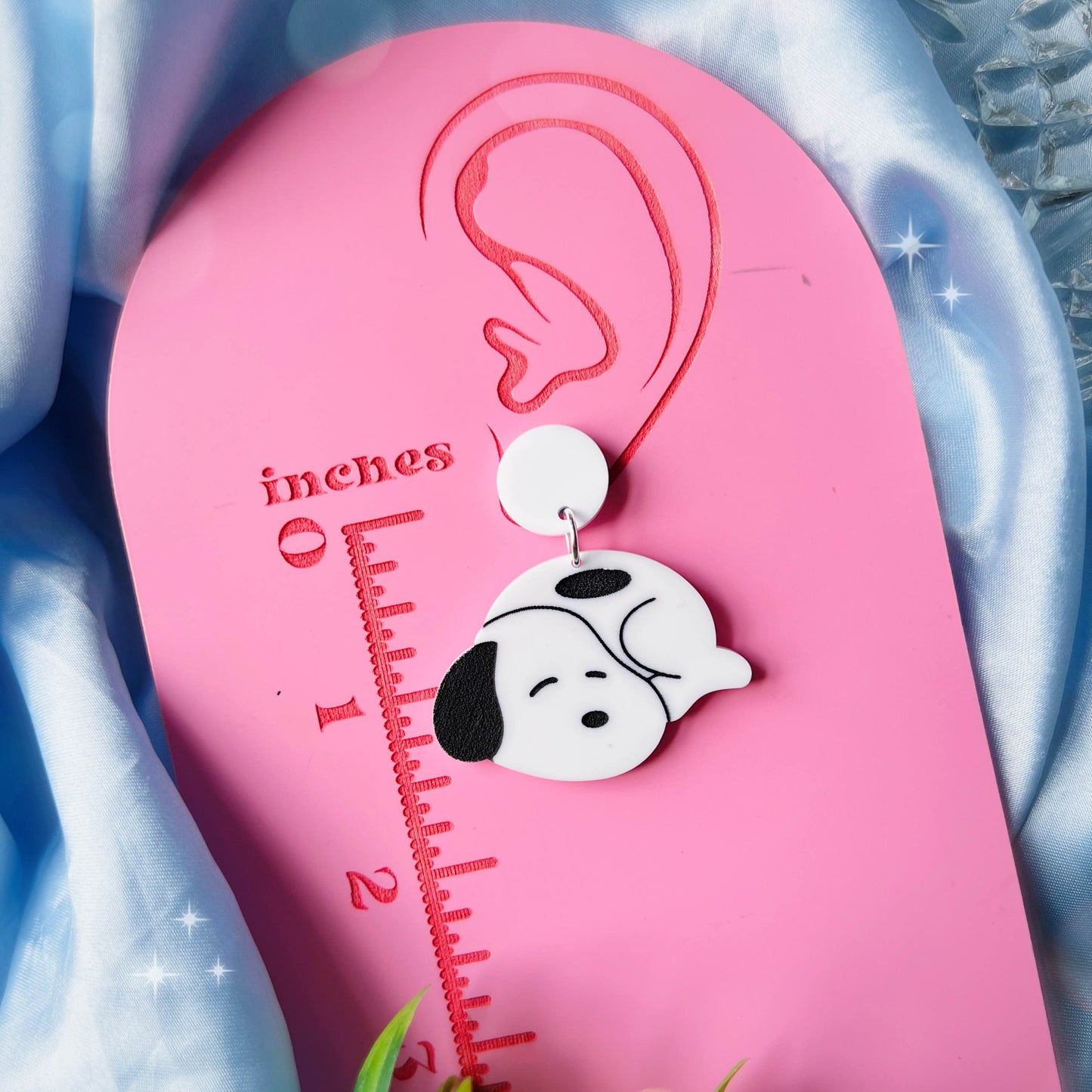 Baby Snoopy Acrylic Earrings, Keychains, Pins & Magnets