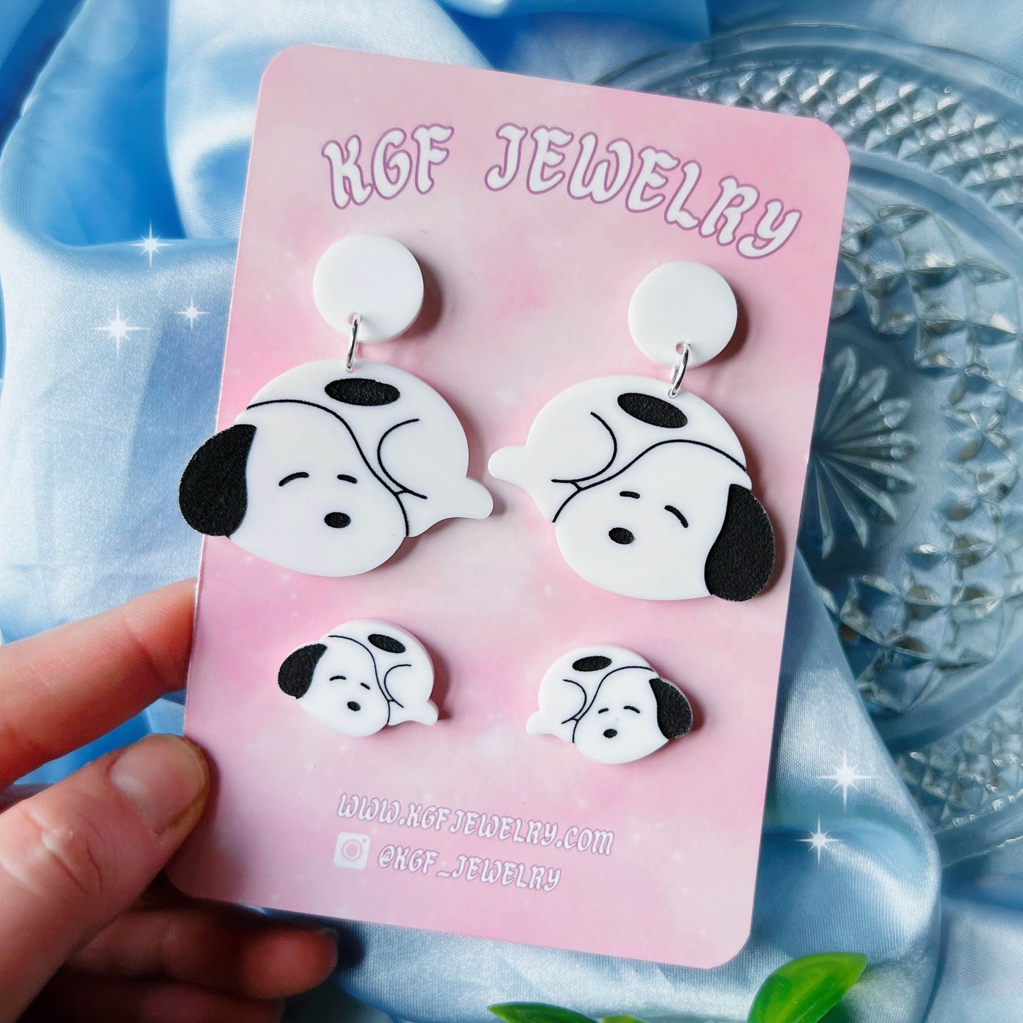 Baby Snoopy Acrylic Earrings, Keychains, Pins & Magnets