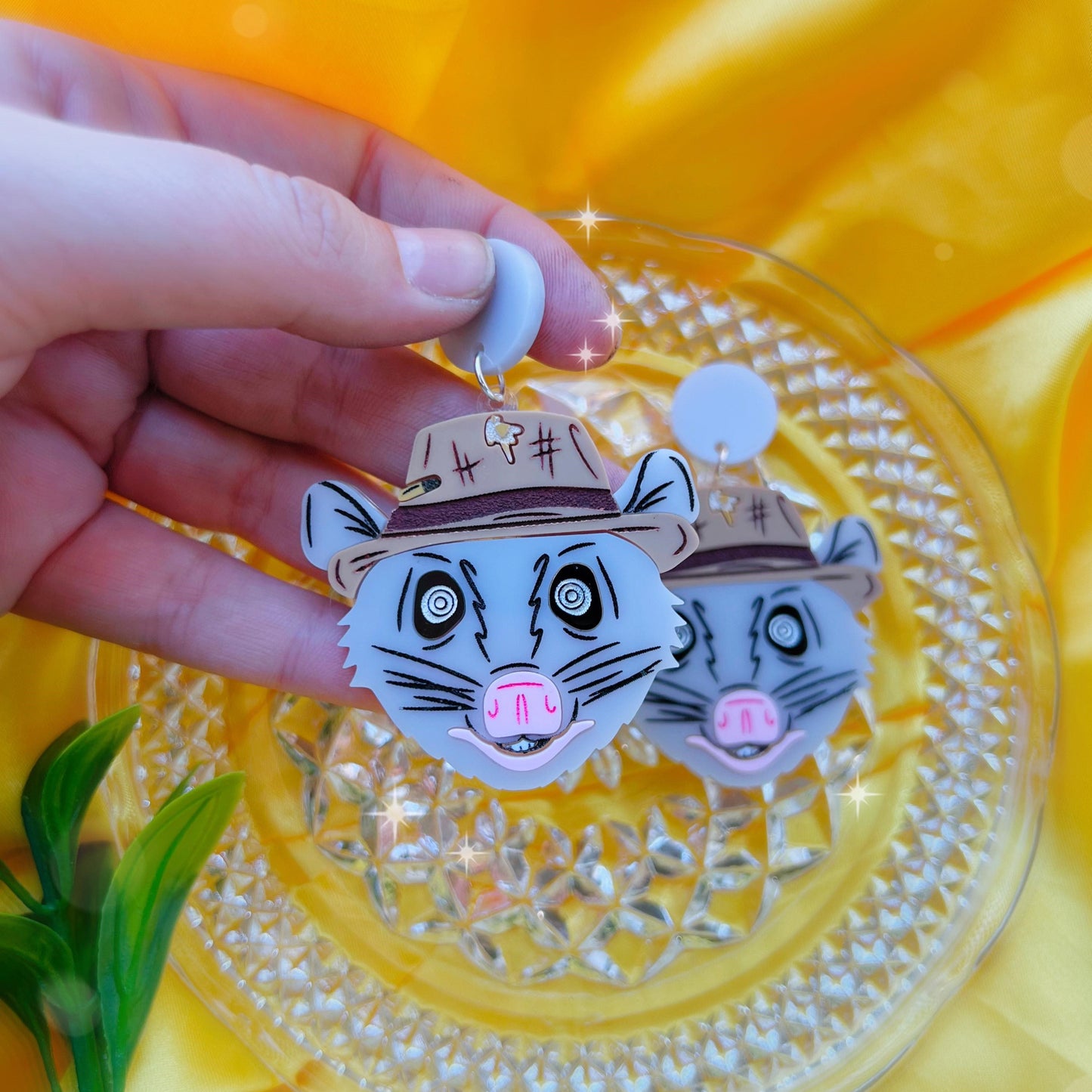 Apple Juice Flood Acrylic Keychain