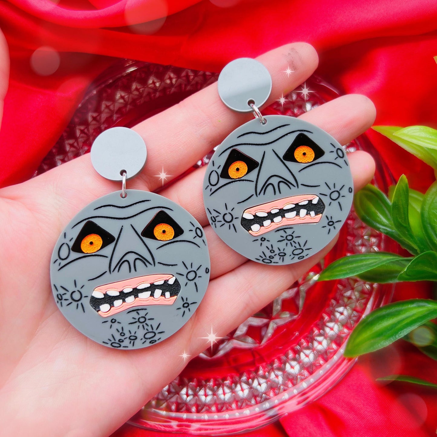 Majora's Mask Moon Acrylic Earrings, Keychains, Pins