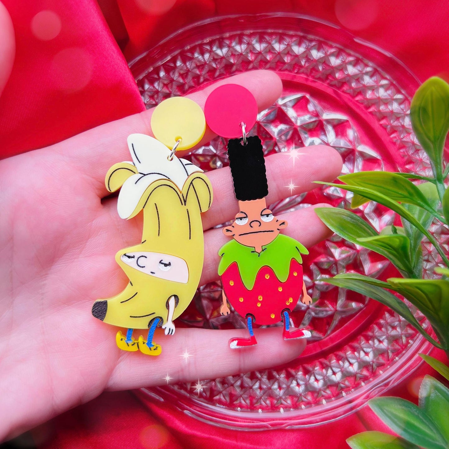 Arnold & Gerald Fruit Acrylic Earrings