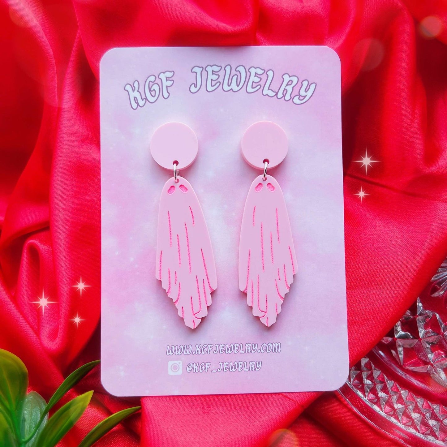 Pastel Ghosts Acrylic Earrings & Keychains