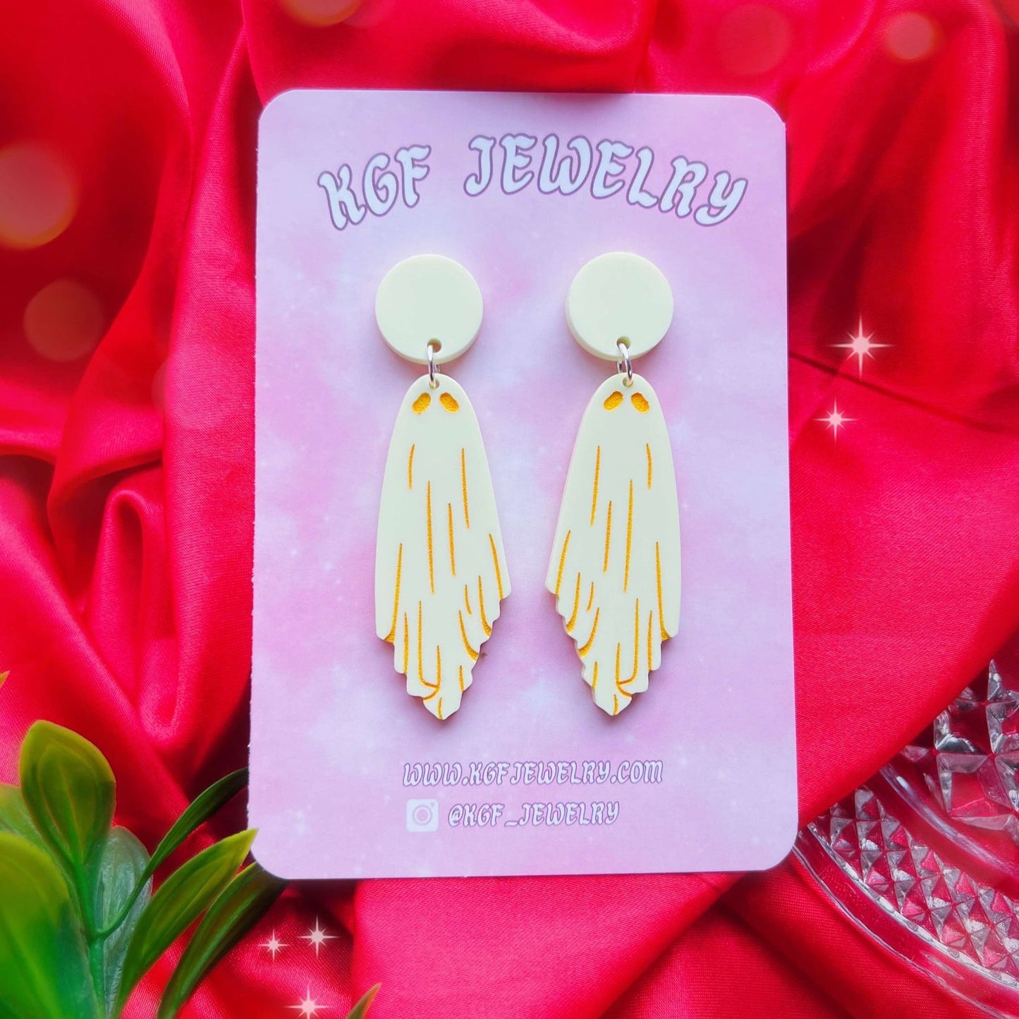 Pastel Ghosts Acrylic Earrings & Keychains