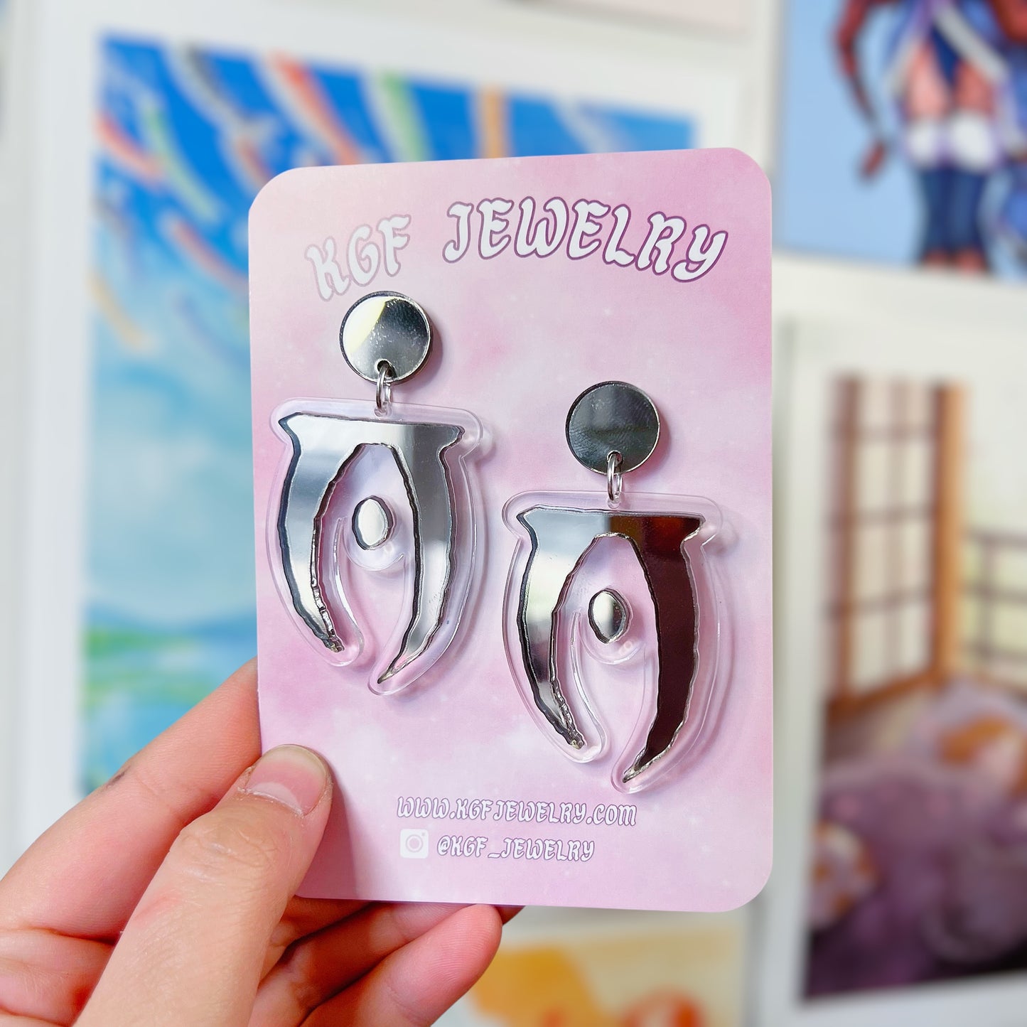 Oblivion Daedric O Acrylic Earrings, Keychains, & Pins