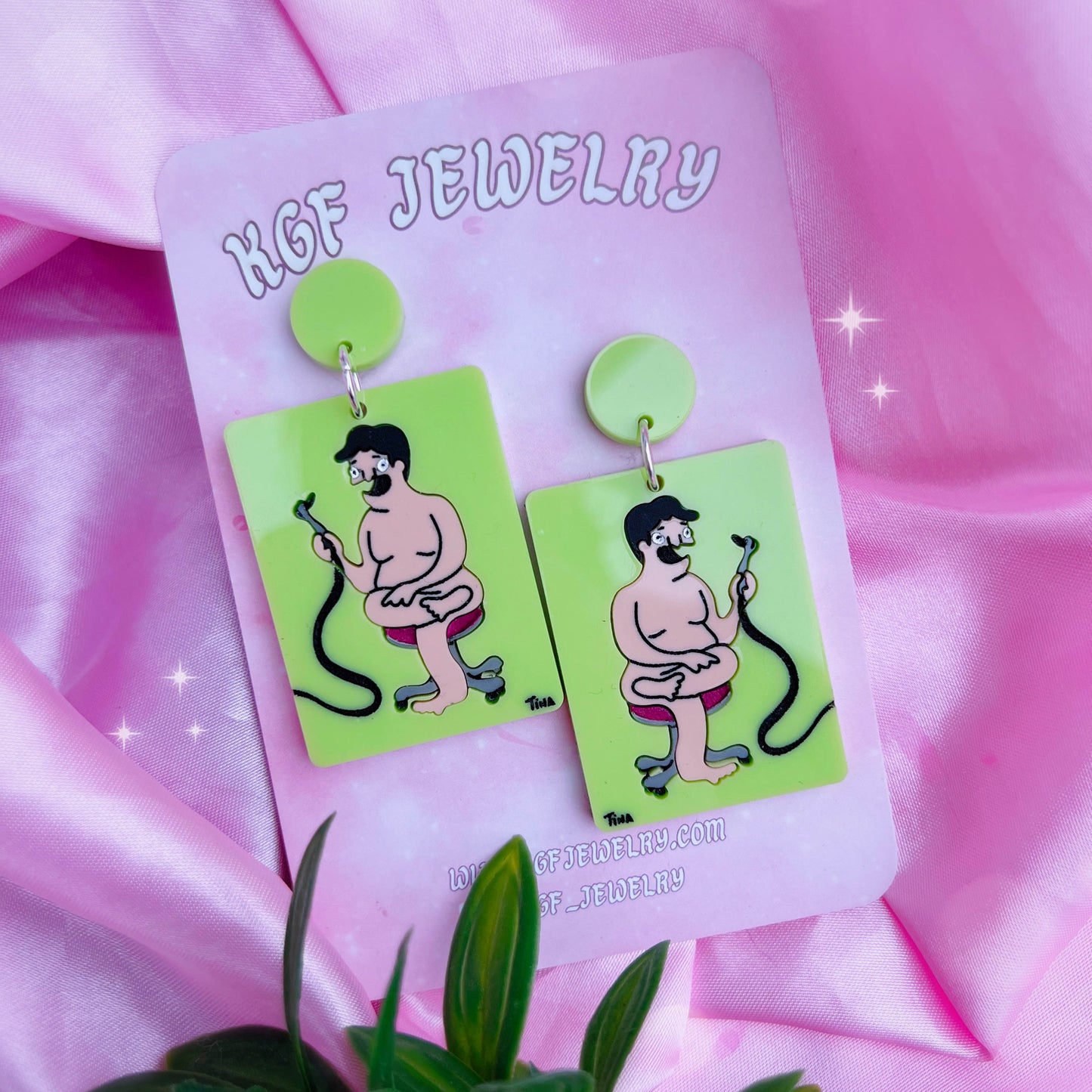 Dr. Yap Drawing Acrylic Earrings