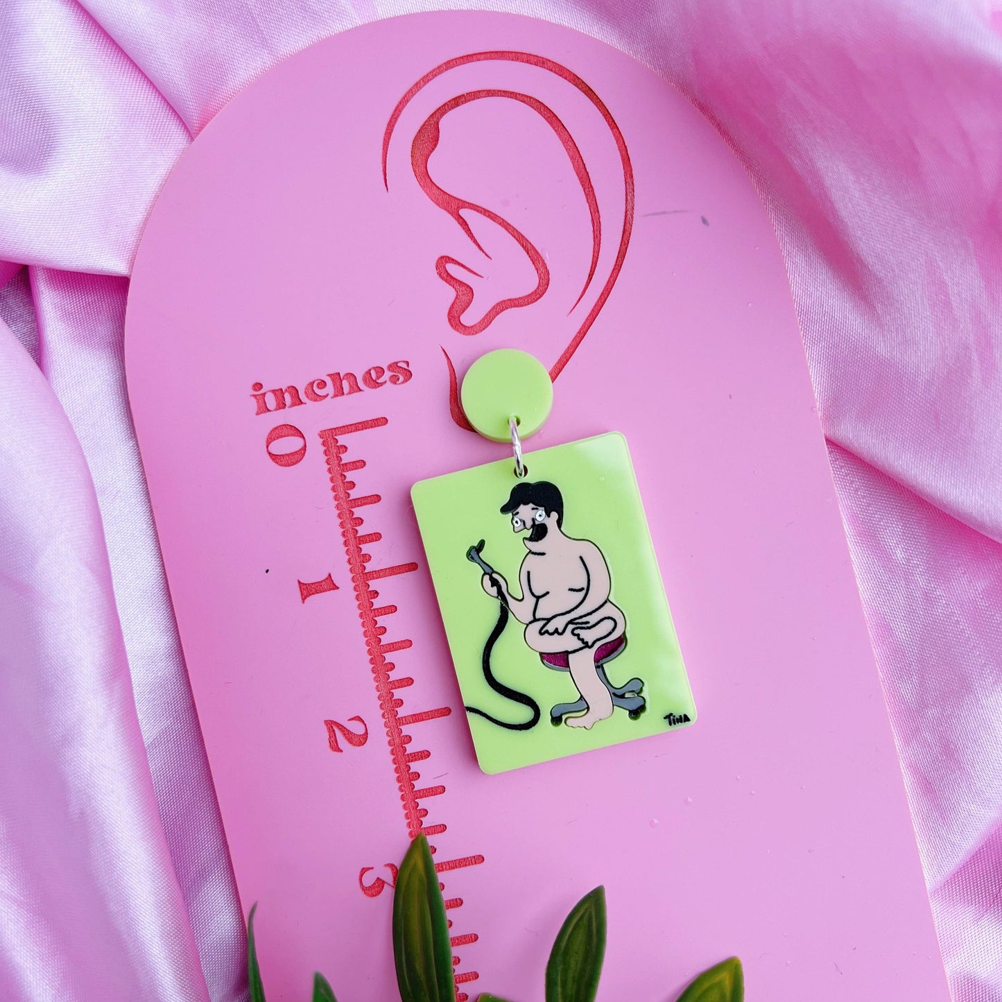 Dr. Yap Drawing Acrylic Earrings