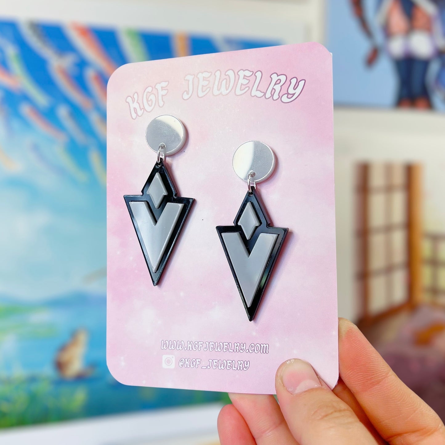 Quest Marker Acrylic Earrings, Keychains, Pins