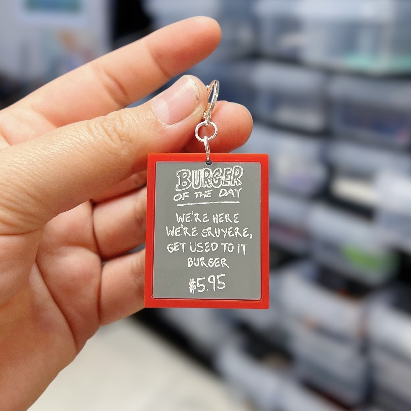 Burger of the Day Acrylic Keychains