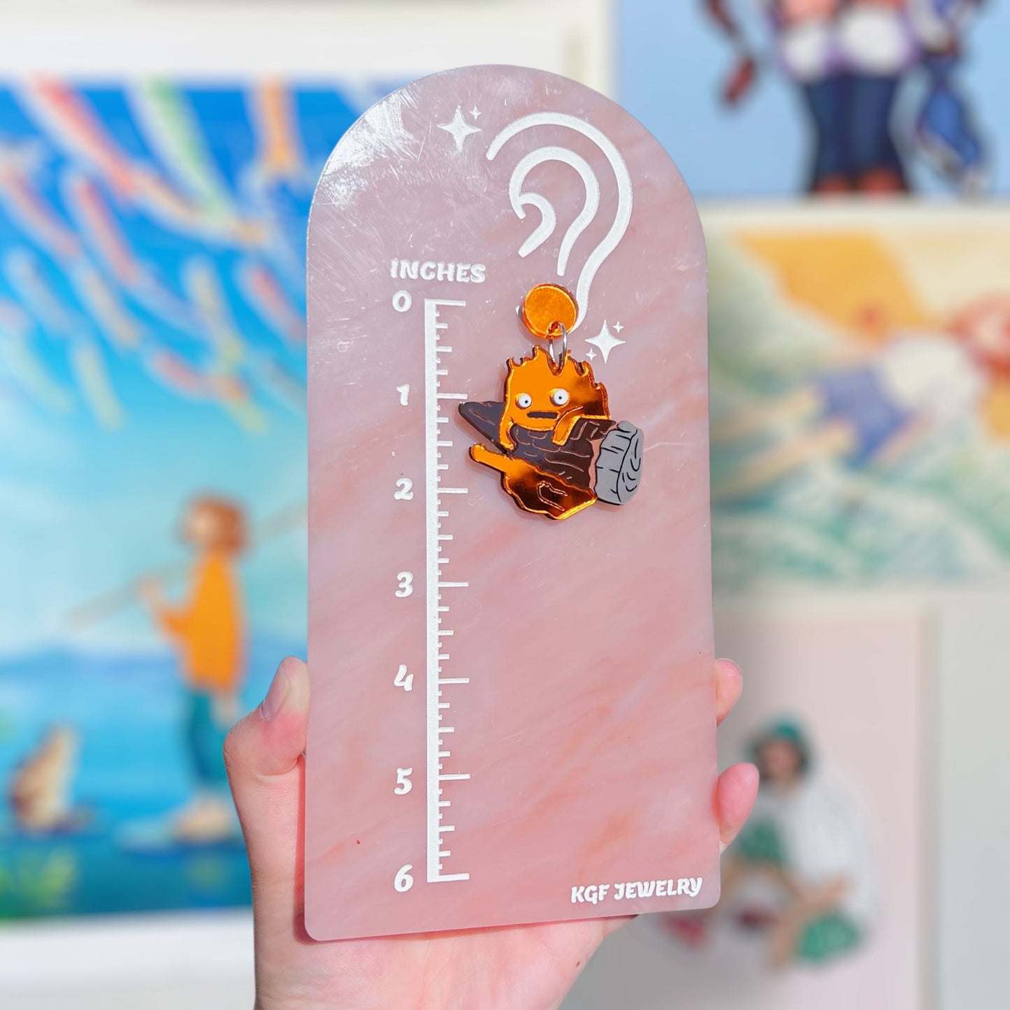 Log Calcifur Acrylic Earrings & Keychains