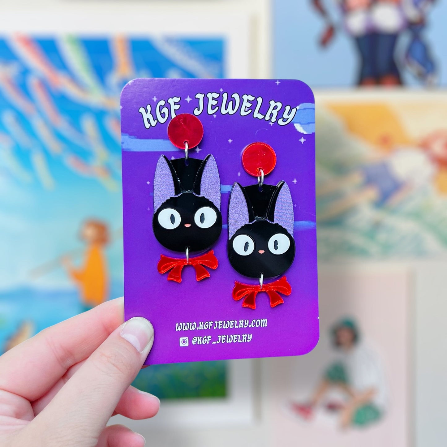 Jiji Acrylic Earrings & Keychains