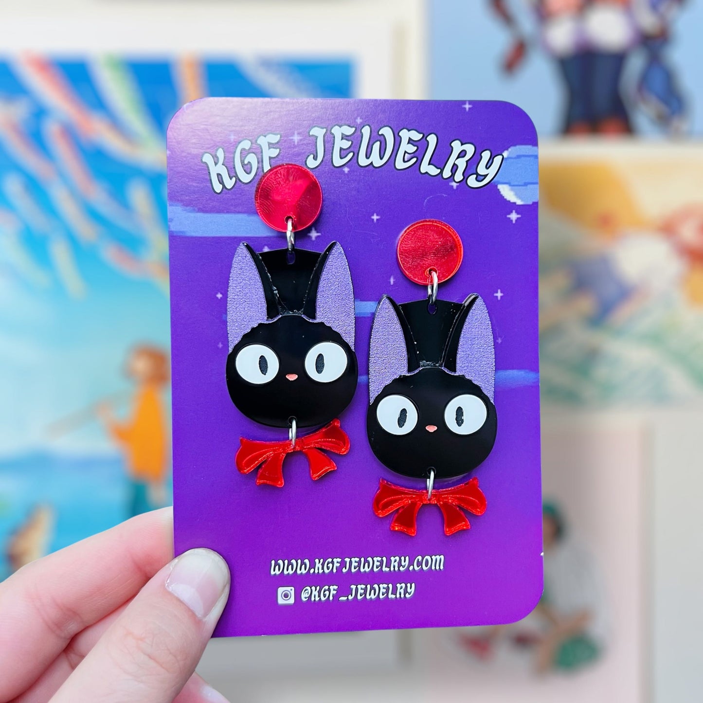 Jiji Acrylic Earrings & Keychains