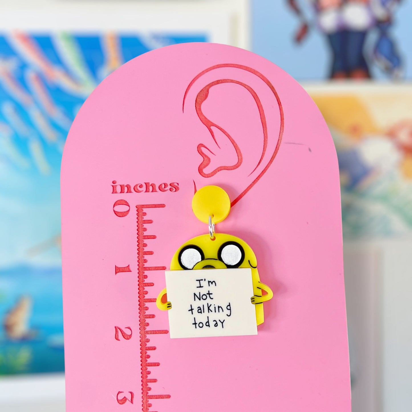 Jake's Sign Acrylic Earrings & Keychains