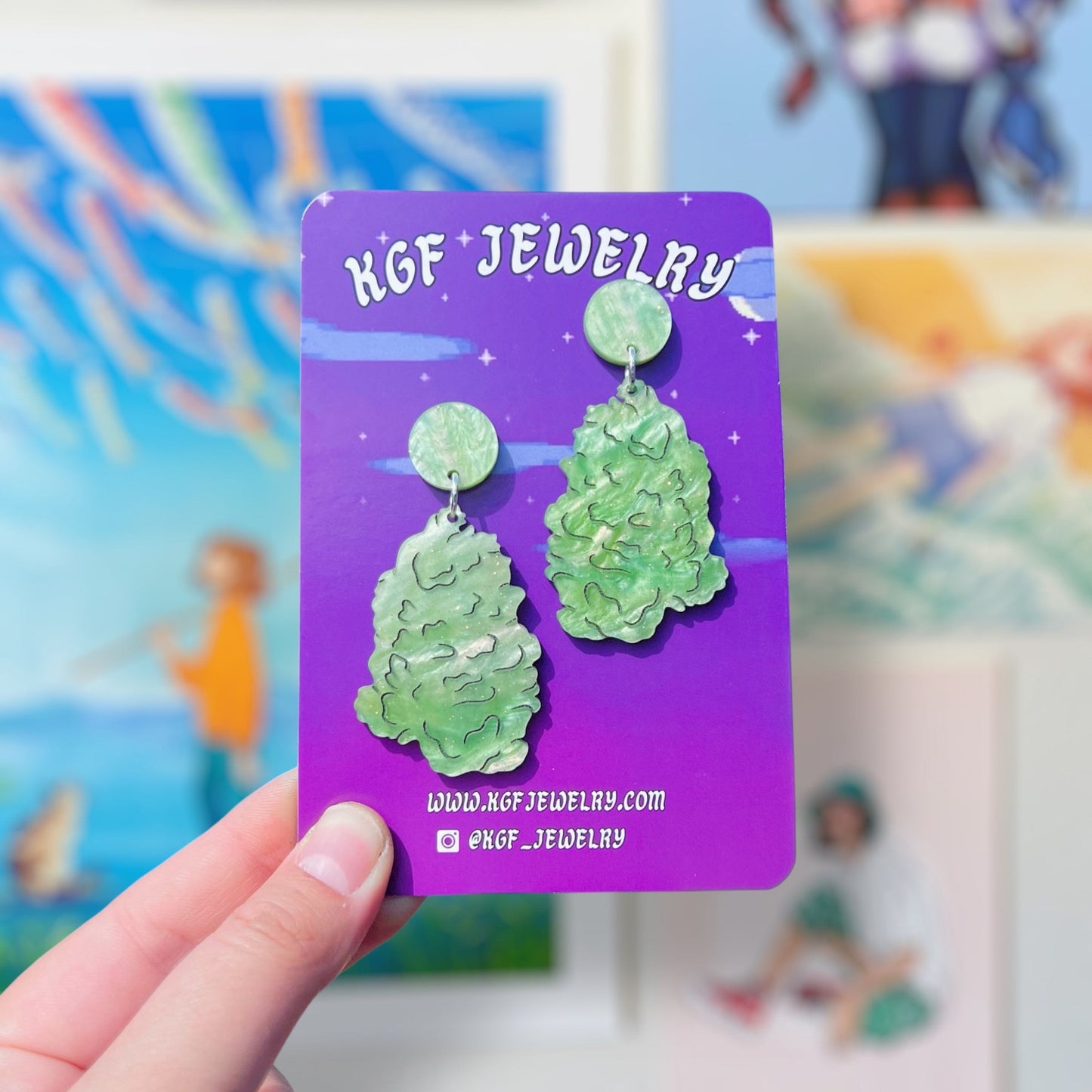 Weed Nugs Acrylic Earrings