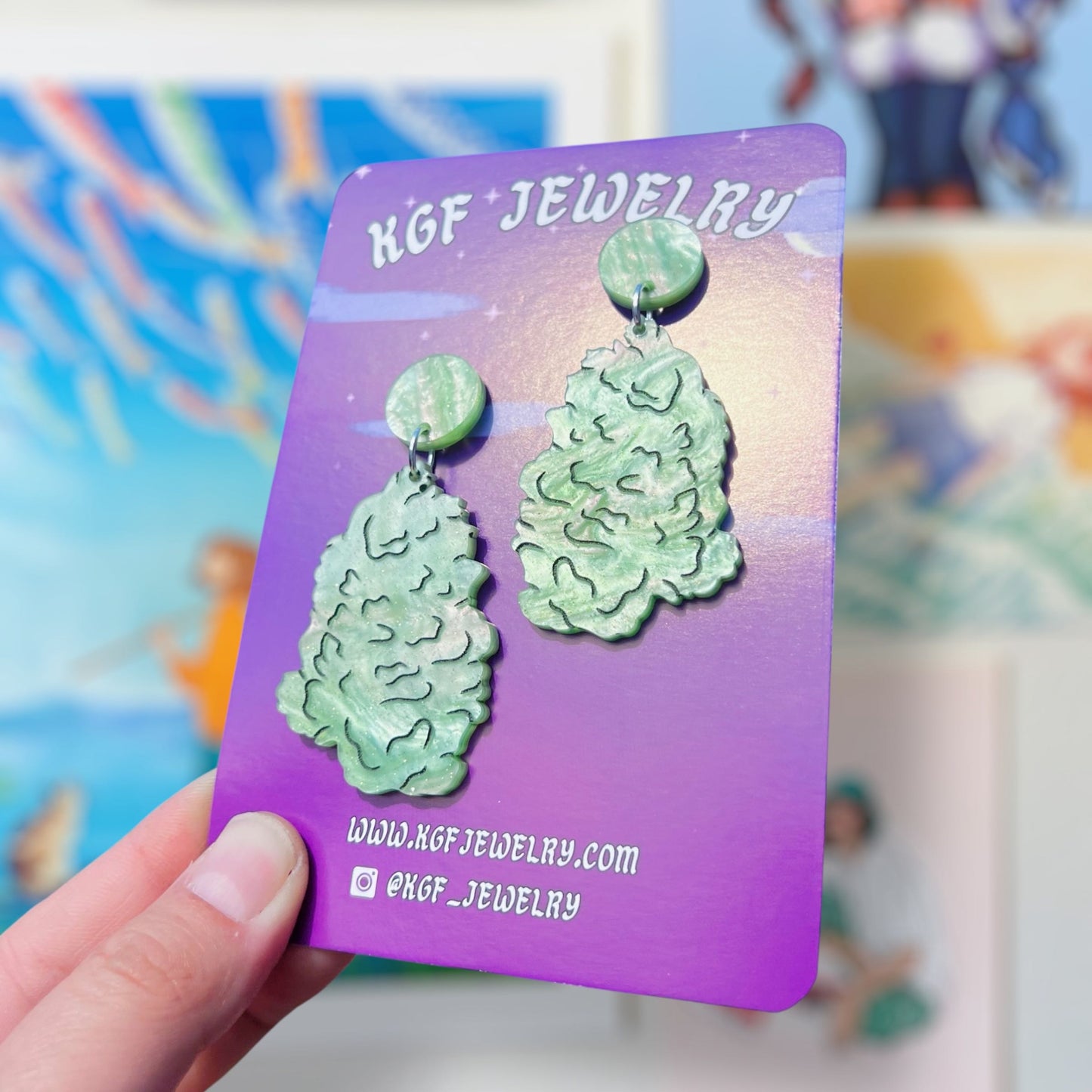 Weed Nugs Acrylic Earrings