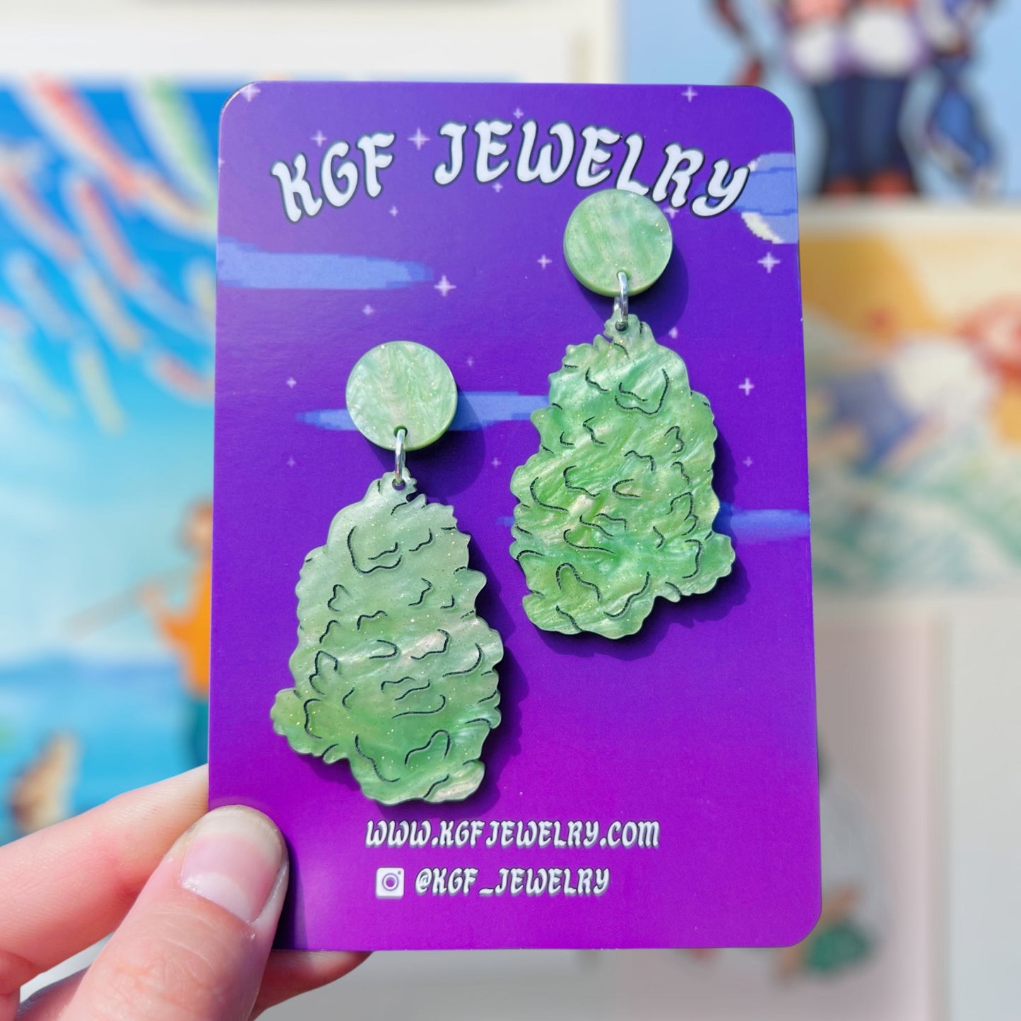 Weed Nugs Acrylic Earrings