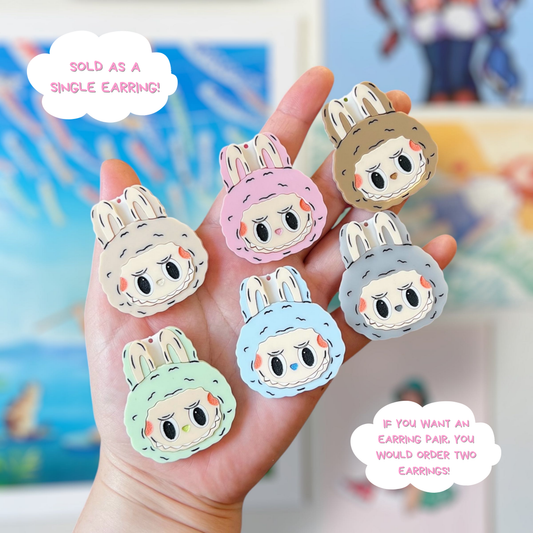 Labubu Single Mix & Match Acrylic Earrings & Keychains