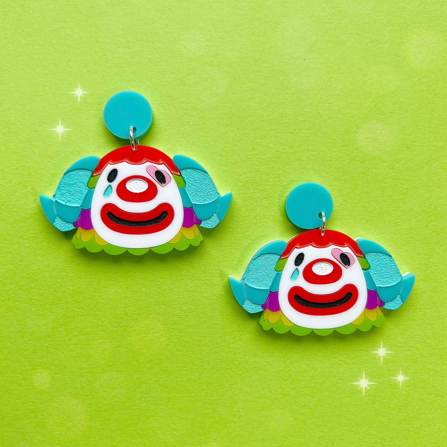 Pietro Handmade Dangle Acrylic Earrings & Keychains