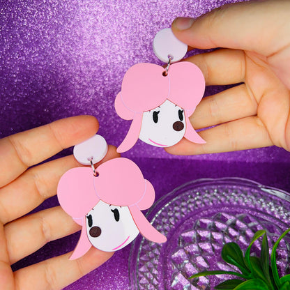 Harriet SINGLE Acrylic Earrings, Keychains & Pins