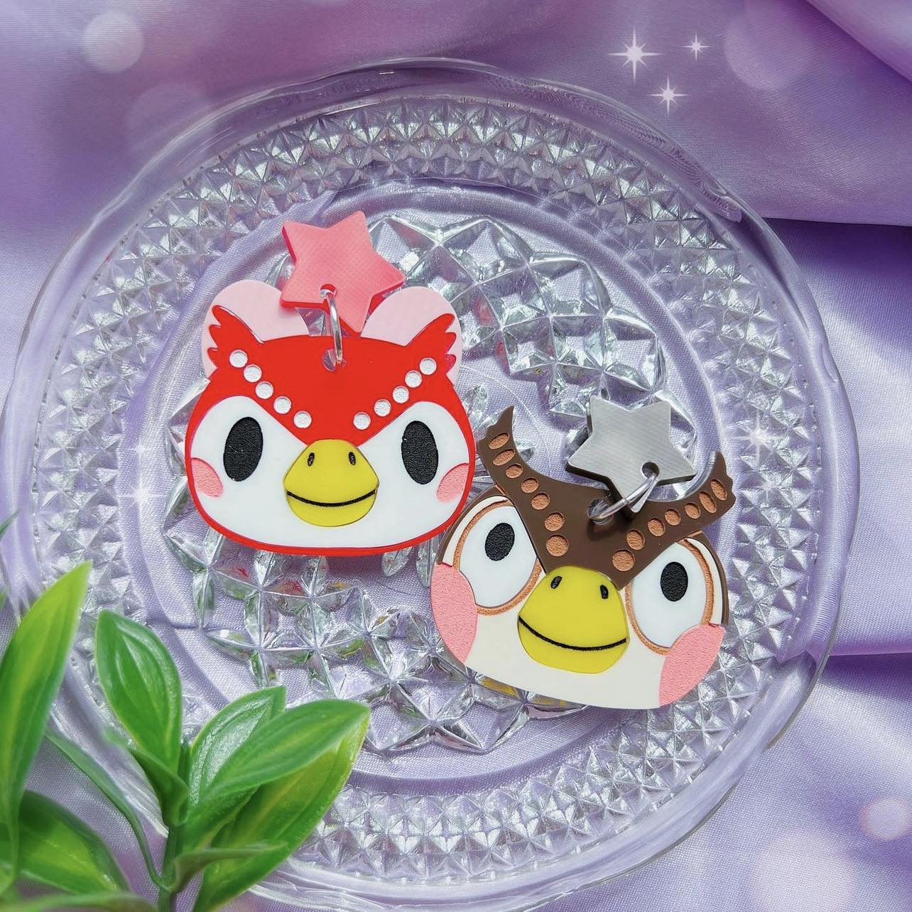 Celeste & Blathers Acrylic SINGLE Earring, Keychain & Pin