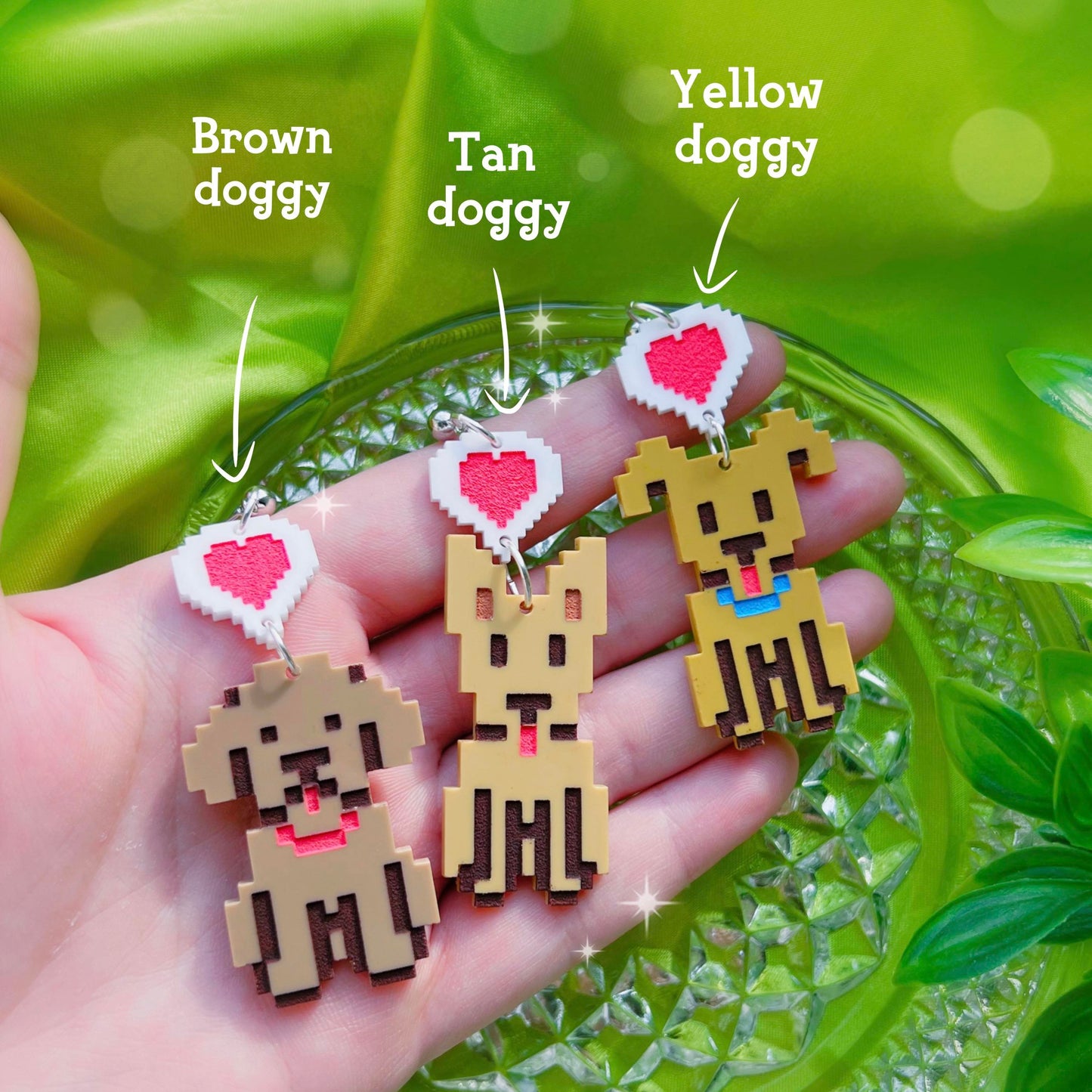 Stardew Pets SINGLE Acrylic Earrings & Keychains