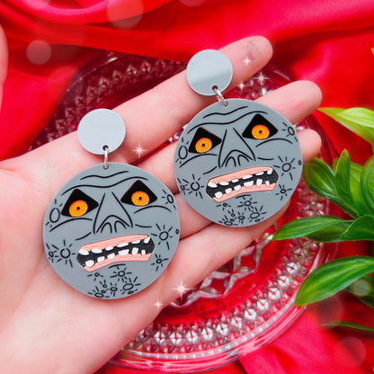 Majora's Moon Acrylic Earrings, Keychains & Pins