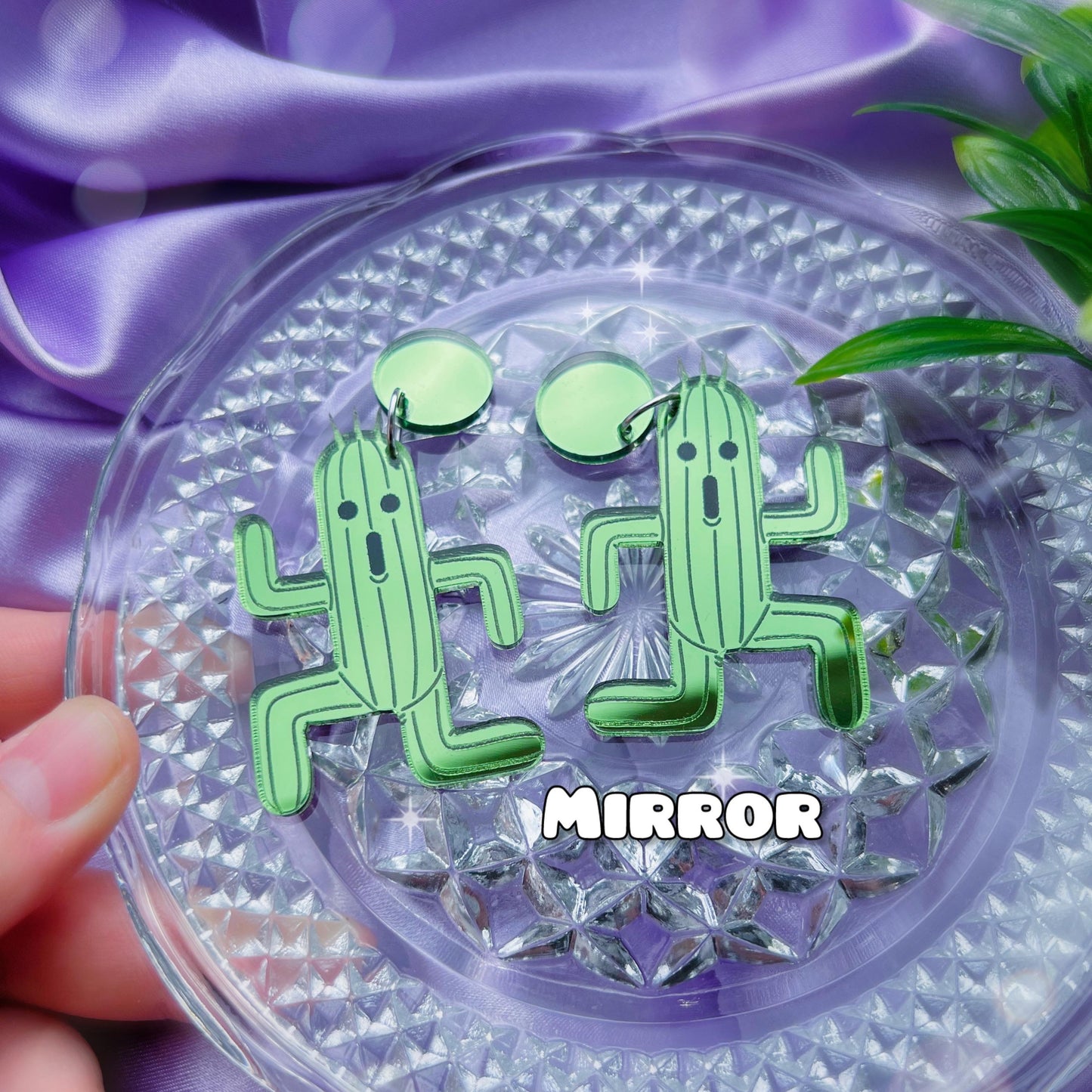 Cactuar Acrylic SINGLE Earrings, Keychains & Pins