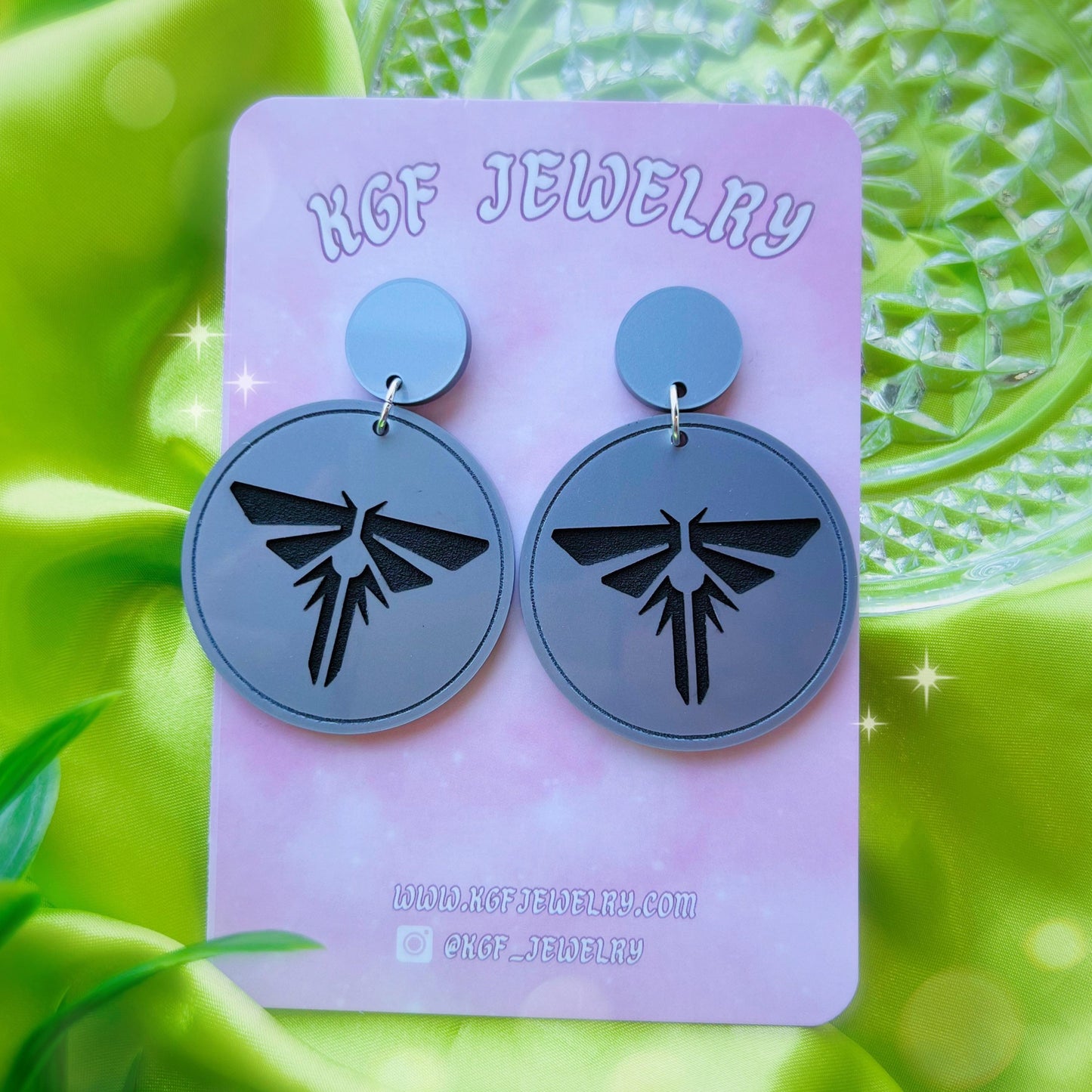 Firefly Pendant Acrylic Earrings, Keychain & Pin