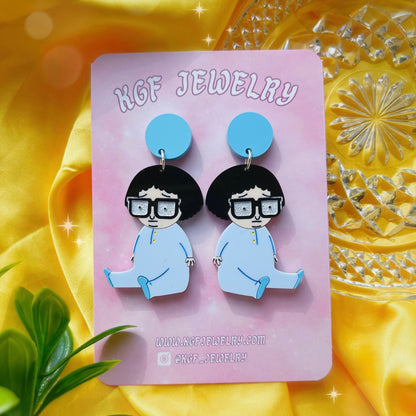 Baby Tina Acrylic Earrings, Keychains & Pins