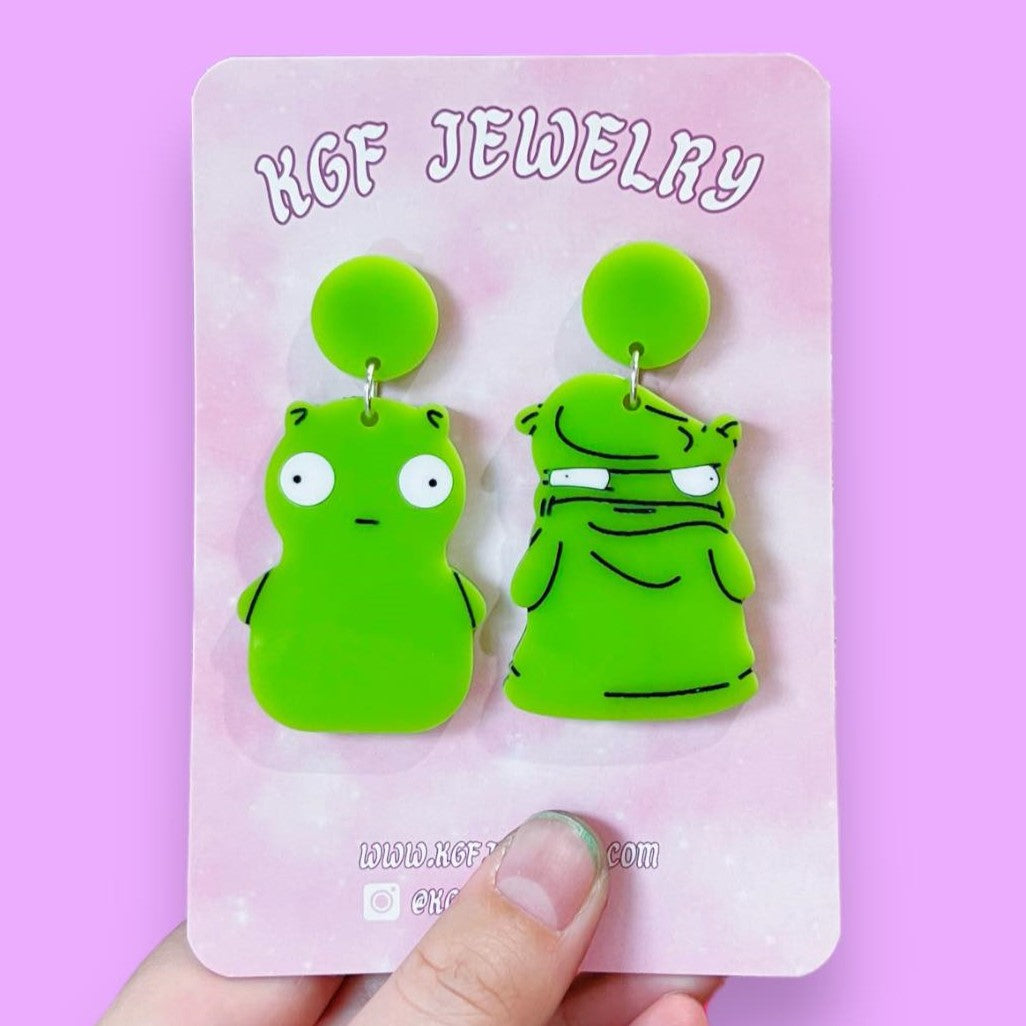 Kuchi Kopi & Friends SINGLE Acrylic Earrings, Keychains & Pins