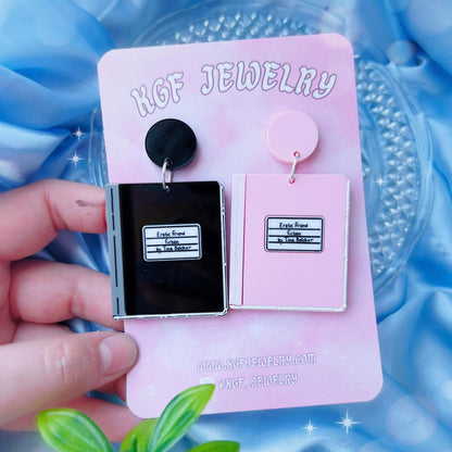 Erotic Friend Fiction SINGLE Acrylic Earrings, Keychains & Pins