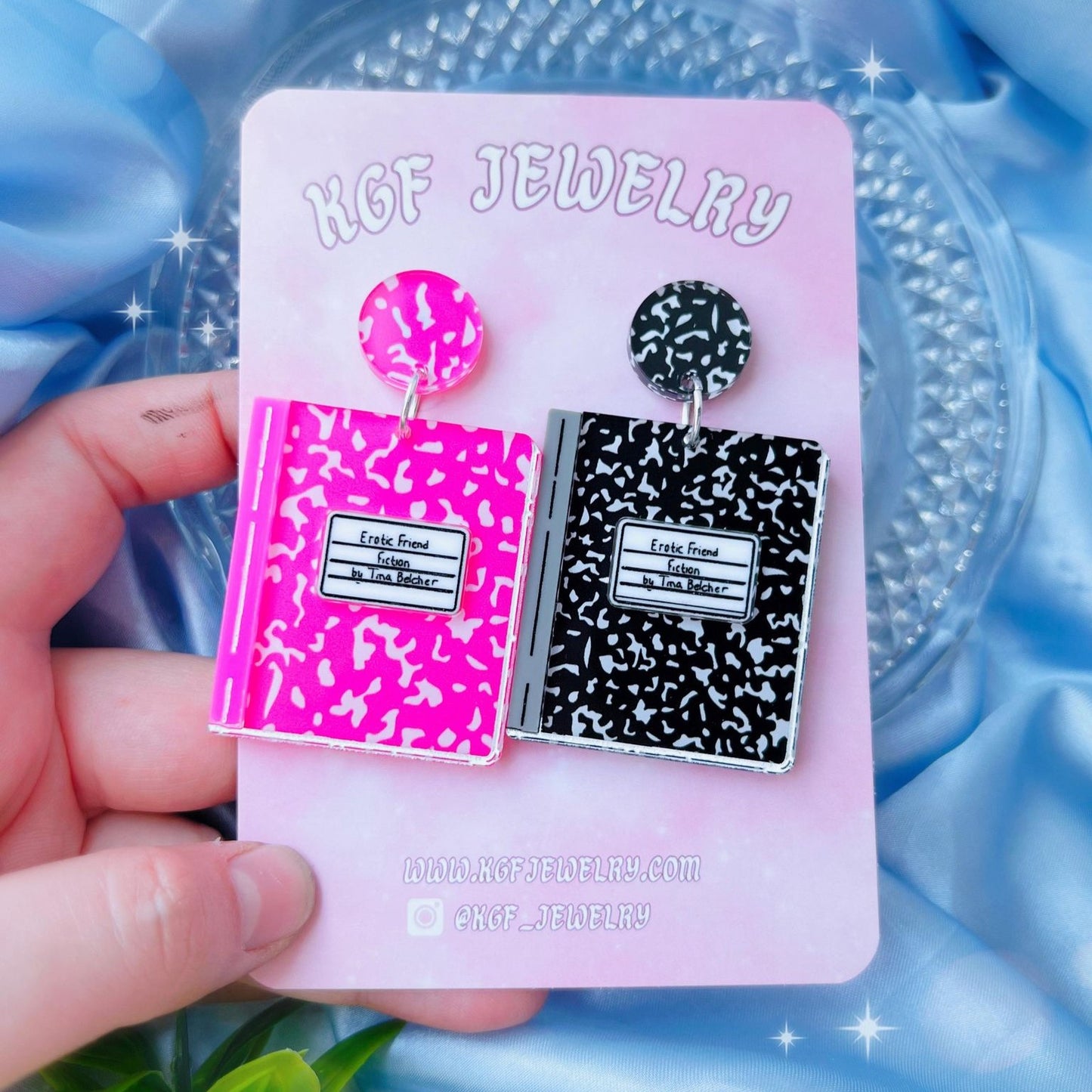 Erotic Friend Fiction SINGLE Acrylic Earrings, Keychains & Pins