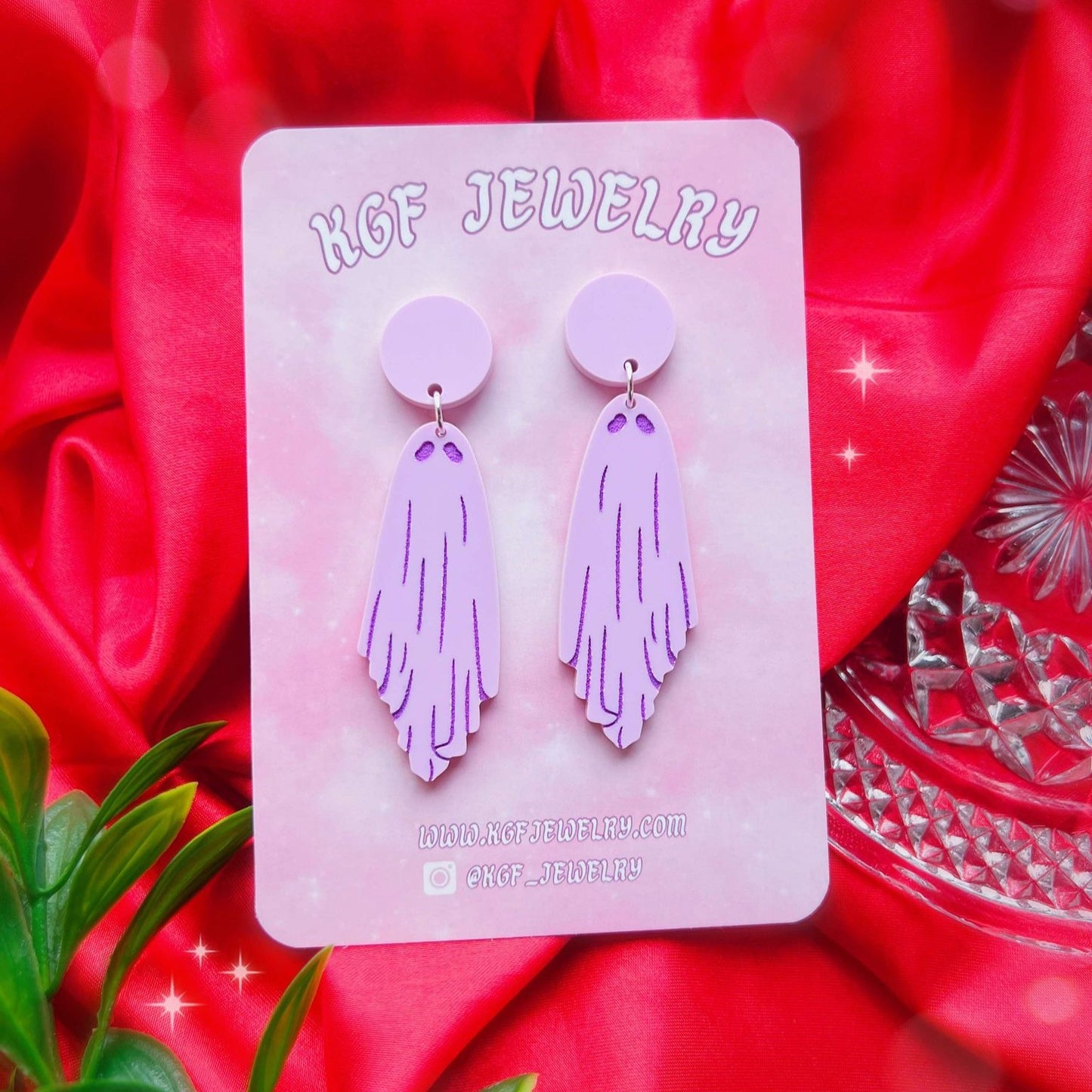 Pastel Ghosts SINGLE Acrylic Earrings, Keychains & Pins