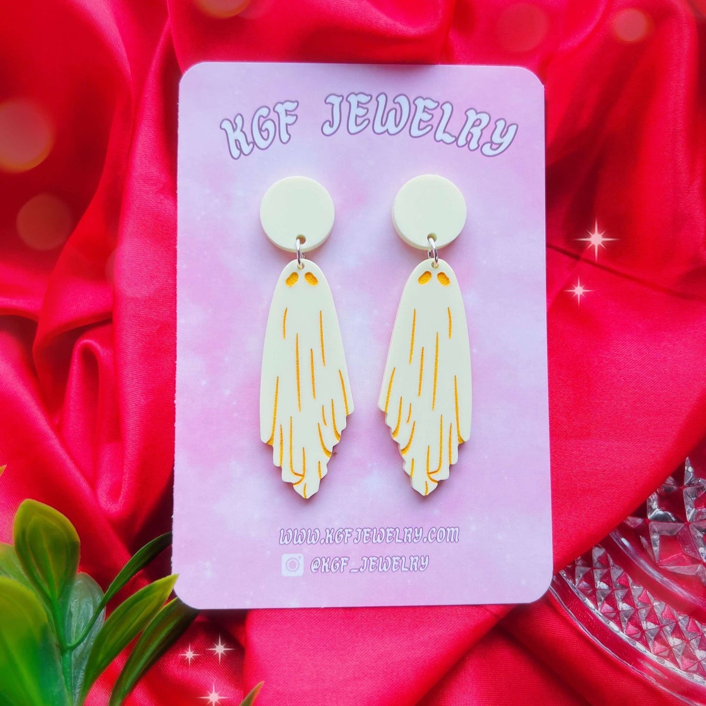 Pastel Ghosts SINGLE Acrylic Earrings, Keychains & Pins