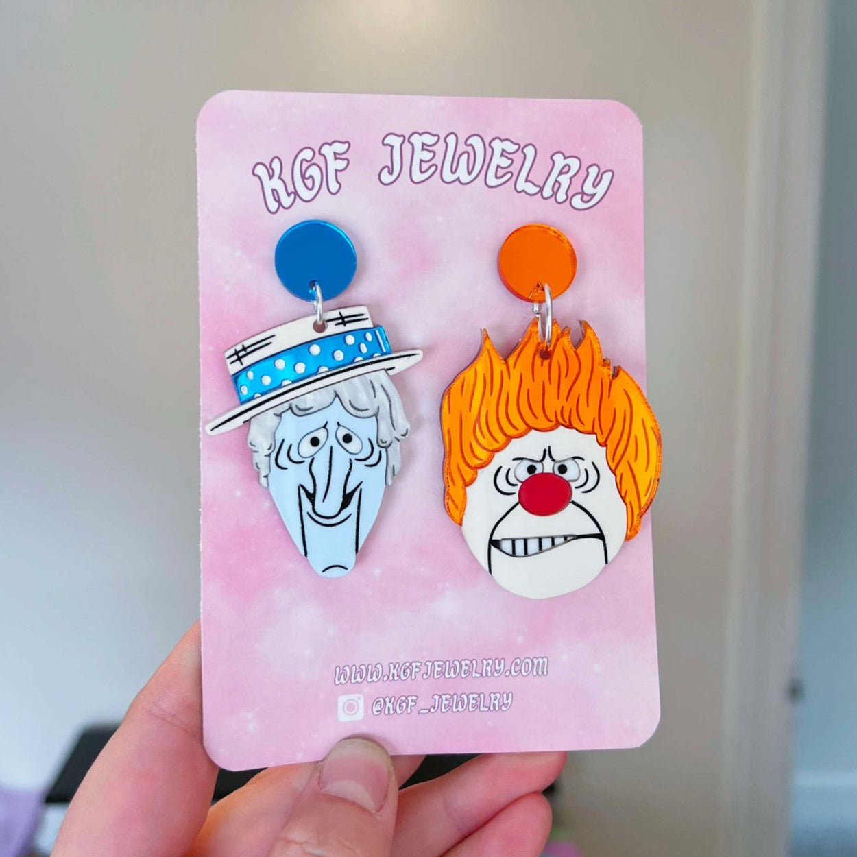 Miser Bros Acrylic Earrings, Keychains & Pins