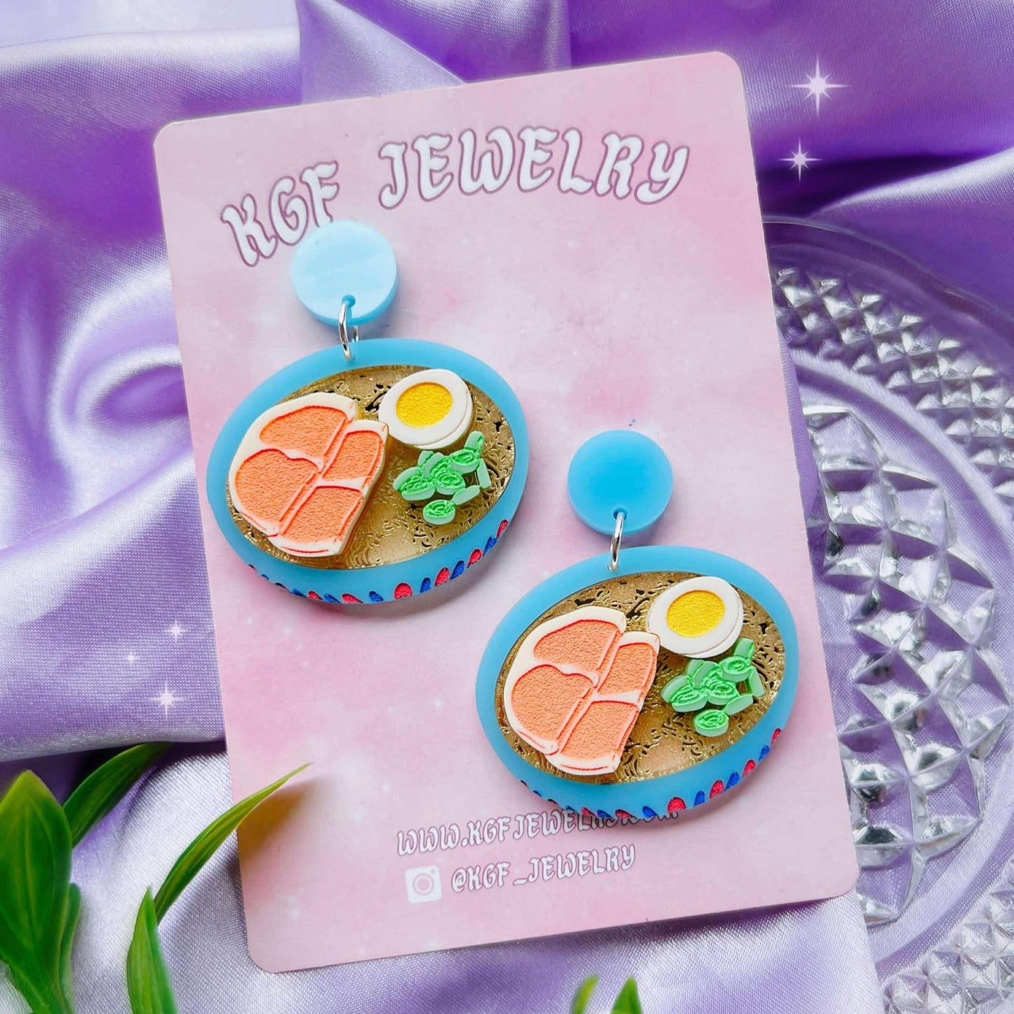 Ponyo Ramen Acrylic Earrings, Keychains & Pins