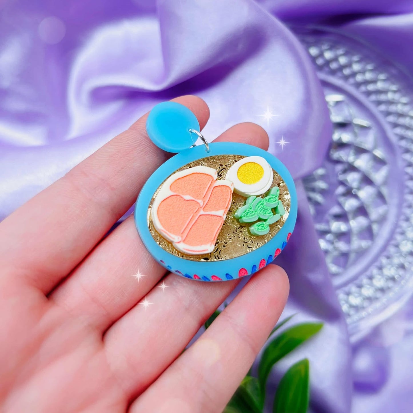 Ponyo Ramen Acrylic Earrings, Keychains & Pins