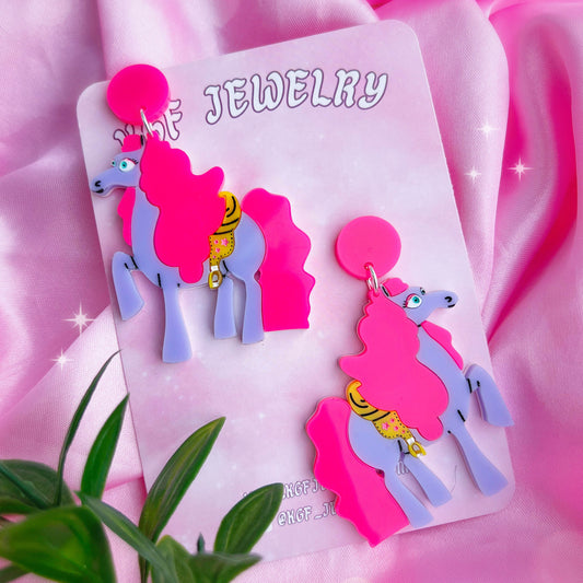 Chariot Acrylic Earrings, Keychains, Pins