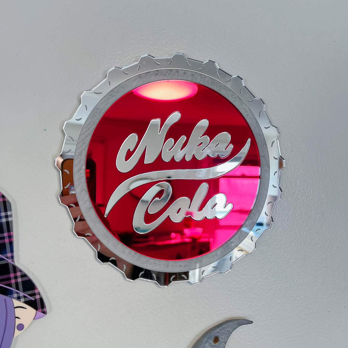 Nuka Cola Bottle Cap Handmade Acrylic Wall Mirror PRE ORDER