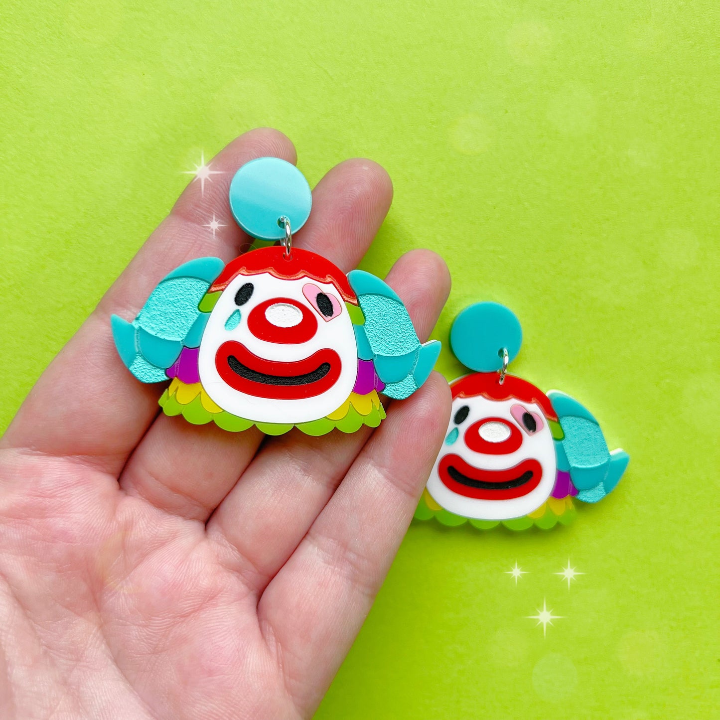 Pietro Handmade Dangle Acrylic Earrings & Keychains