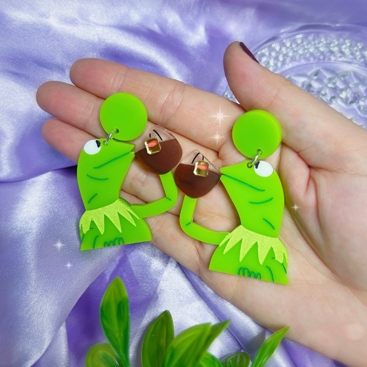 Spill The Tea Acrylic Earrings, Keychains & Pins