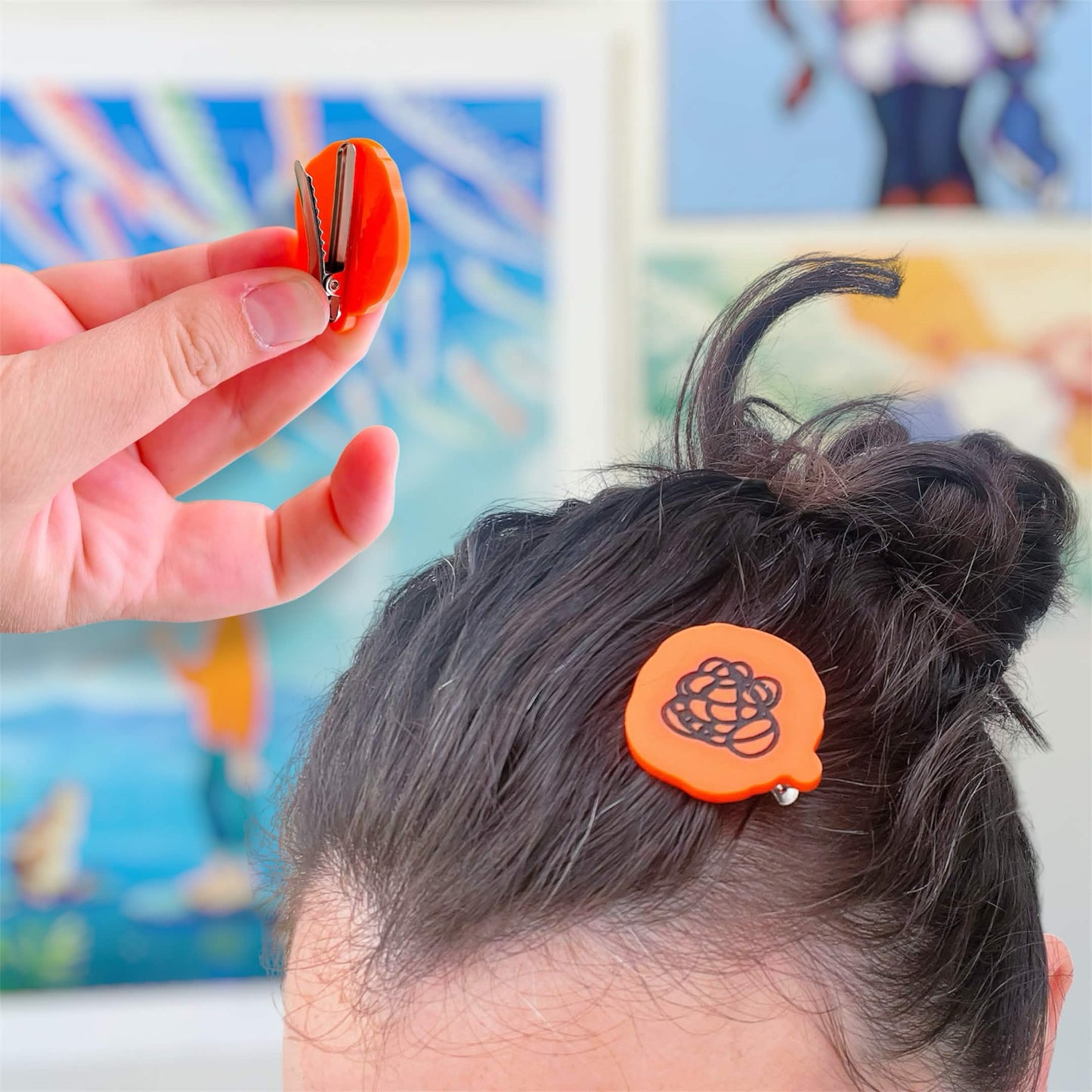 Tomodachi Bubbles Video Game Handmade Acrylic Statement Earrings, Keychains, Pins, Hair Clips