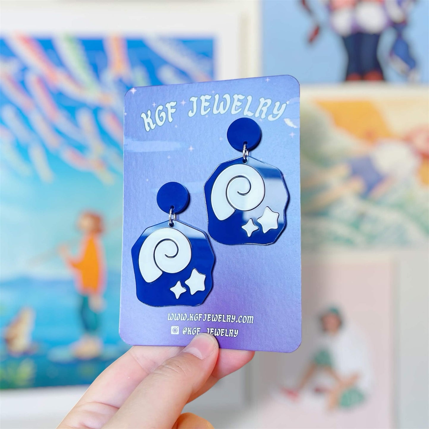 Fossil Video Game Handmade Acrylic Earrings, Keychains, Pins