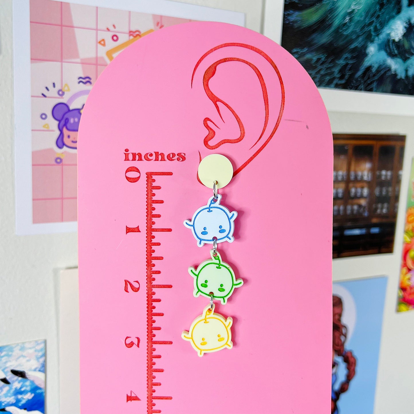 Pastel Junimos Acrylic Earrings