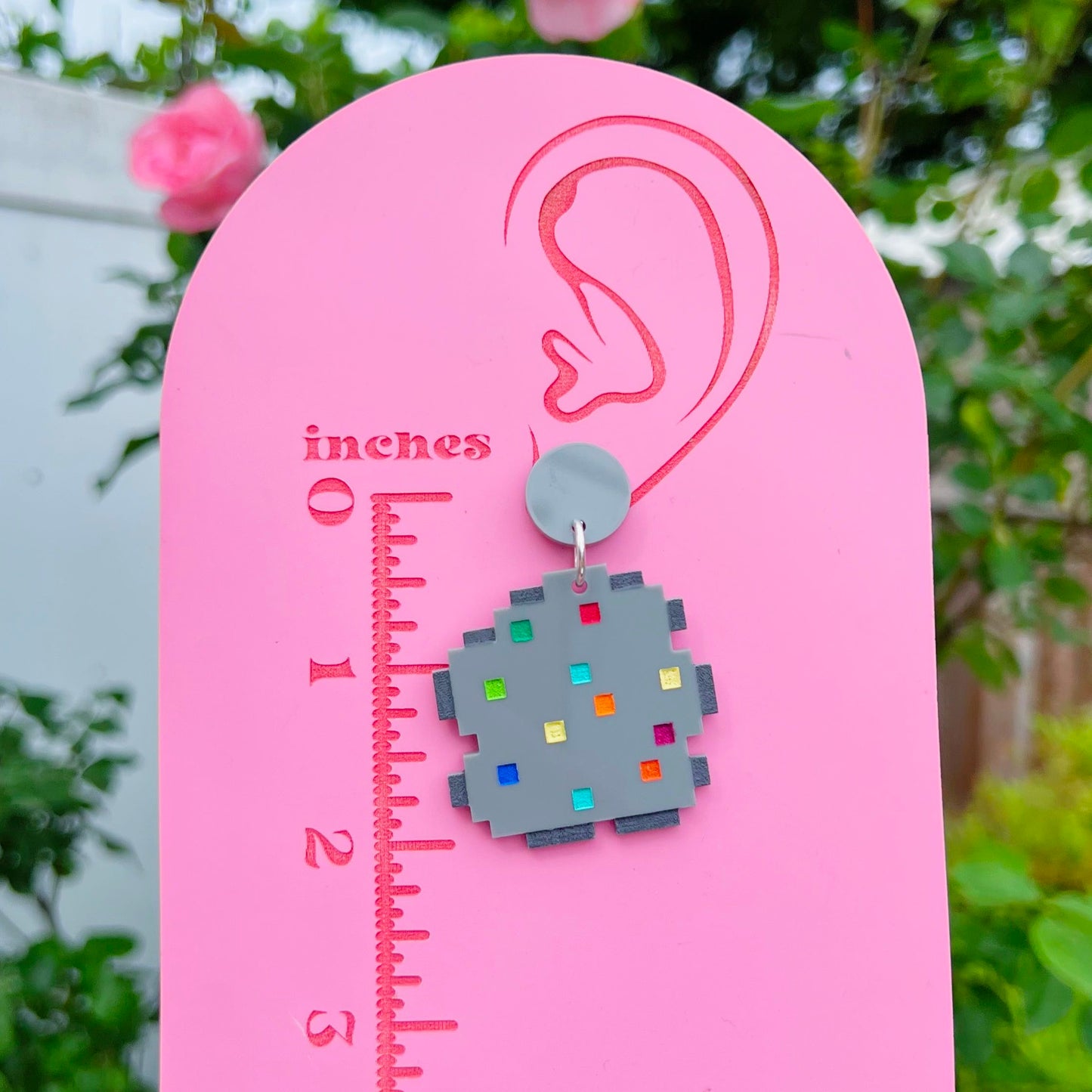 Omni Geode Acrylic Earrings, Keychains & Pins