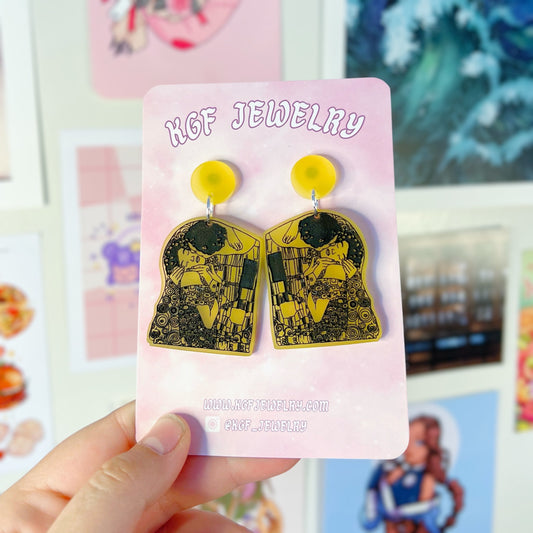 The Kiss Acrylic Earrings, Keychains