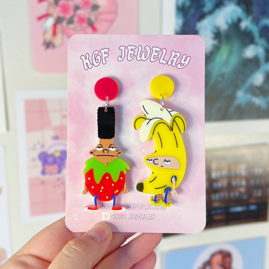 Arnold & Gerald Fruit Acrylic Earrings