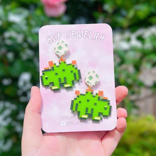 Stardew Dino Acrylic Earrings, Keychains & Pins