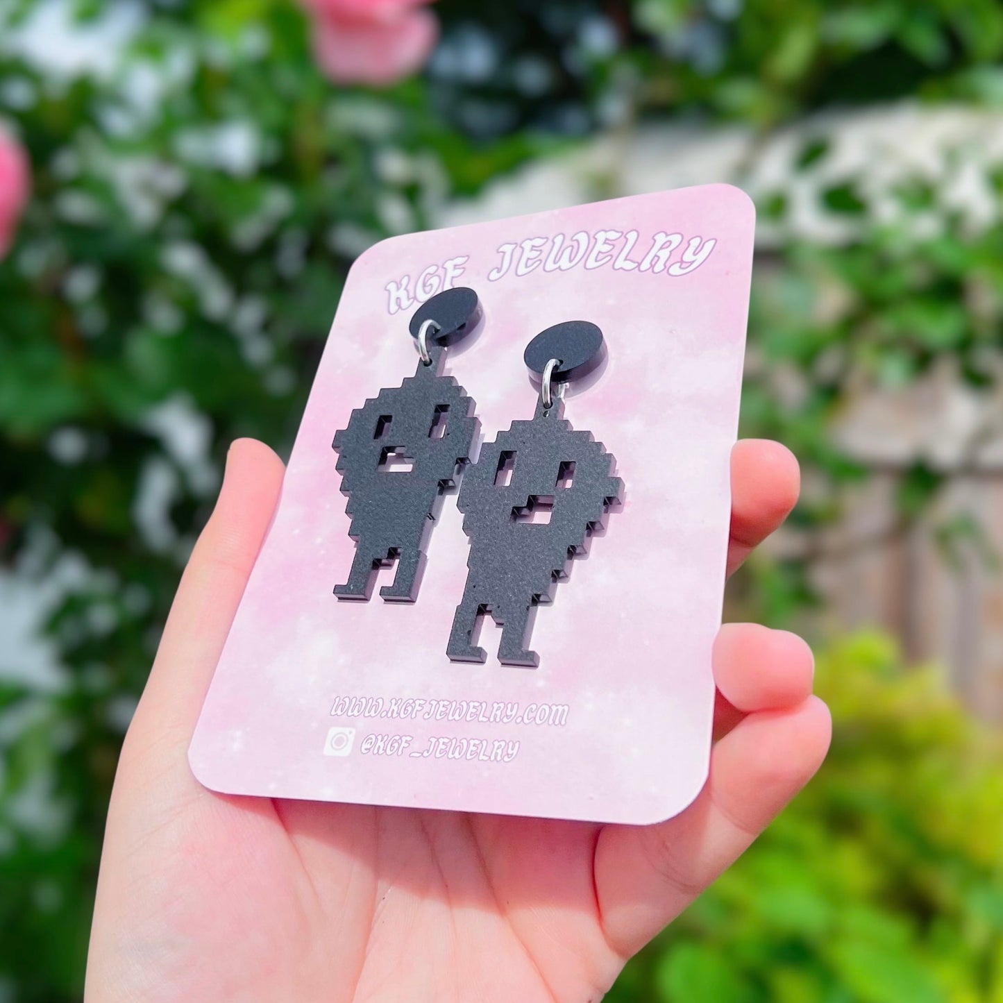 Krobus Acrylic Earrings, Keychains & Pins