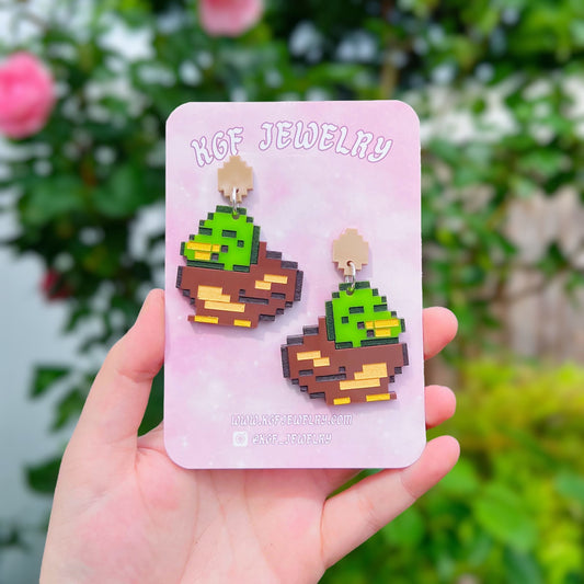Stardew Duck Acrylic Earrings, Keychains & Pins