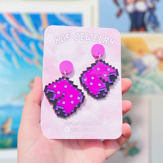 Mayor's Shorts Handmade Acrylic Dangle Earrings & Keychains